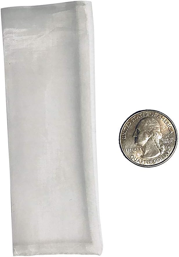 50 Micron | Premium Nylon Tea Filter Bags | 1.25" x 4" | 10 Pack