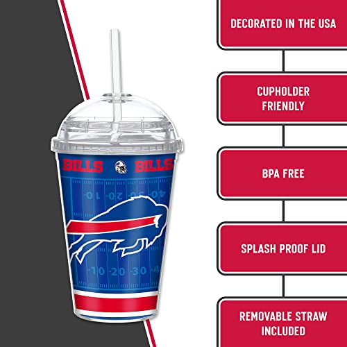 Image of Rico Industries NFL Football Rookie of The Year 12oz Acrylic Tumbler, Youth Tumbler with Swirly Straw