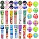Kindergeburtstag Mitgebsel Gastgeschenke 36 Stück,12 Klassisches Kaleidoskope Kinder 12 Flummi Planeten Spielzeug,12 Blöcke Puzzle Magische Schlangen Würfel für Jungen Mädchen Giveaways Partygeschenke