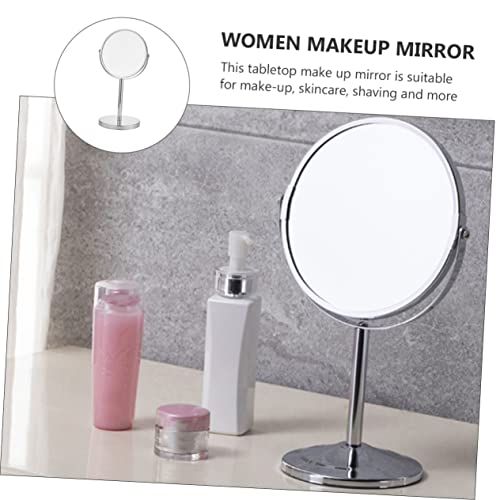 Espejo de maquillaje de escritorio elegante y giratorio miniatura 2