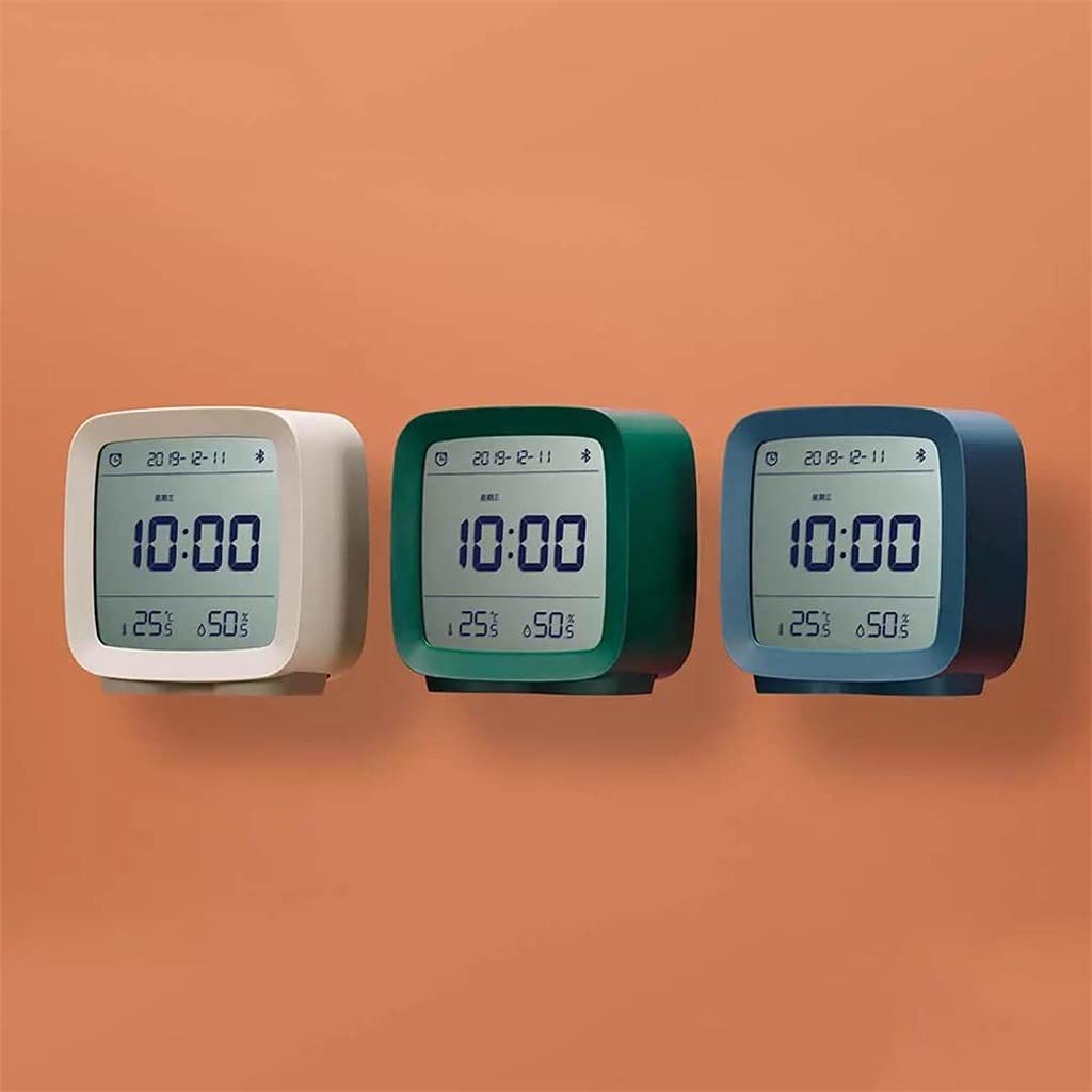 58GXCAAMOT Alarm Clock Smart Control Temperature Humidity Display LCD Screen Adjustable Nightlight Color B Size One Size C