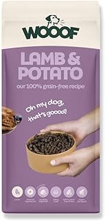 WOOOF Lamm Kartoffel Hundefutter Trockenfutter 28 kg Hypoallergen Getreidefrei Für Haut & Fell Sanfte Verdauung Empfindlicher Magen Ausgewachsene Hunde Vollwertige Ernährung product image