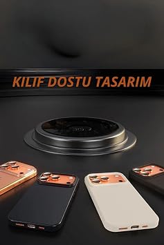 GGM GİYİM & AKSESUAR iPhone/Samsung ile Uyumlu Temperli Cam Kamera Koruma | Alüminyum Alaşım Çerçeveli Lens Kapağı, 9H Sertlik ve Kristal Netlik (20, Turuncu, iPhone 17 Pro / 17 Pro Max)