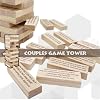 Valentine's Day Tumbling Tower Game - Couples Questions Game, Date Night & Party Interactive Lovers Pledge Toys for Home or Travel