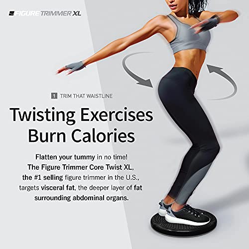 Figure Trimmer Xl Core Ab Twister Board For Exercise 14 Inch Large Waist Twisting Twist Disc For Slimming And Strengthening Abdominal & Stomach Exercise Equipment #TOP4
