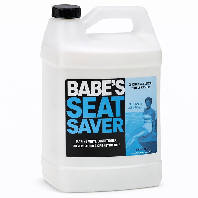 Babe's Seat Saver Protetor e Condicionador para Vinil Náutico, Fórmula sem Silicone, Galão de 3,785 L