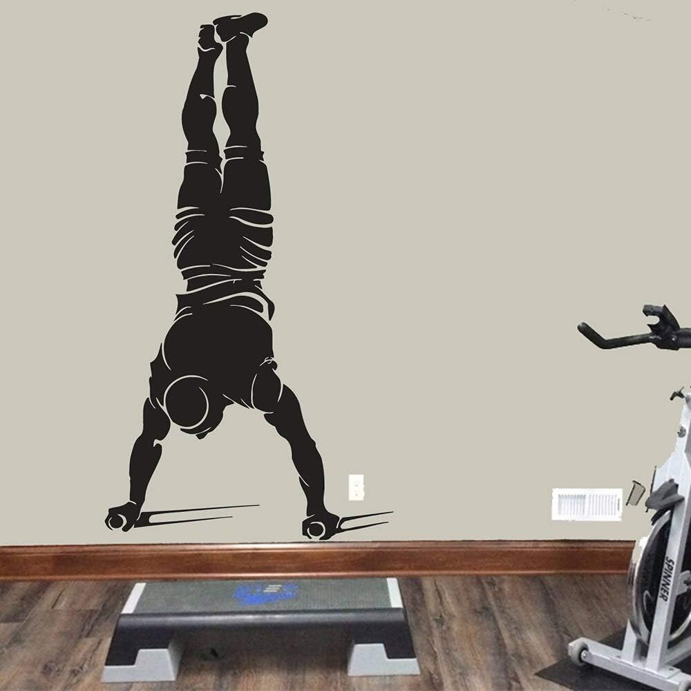 NSRJDSYT Workout Wall Stickers Gym Wall Decoration Vinyl Garage Gym