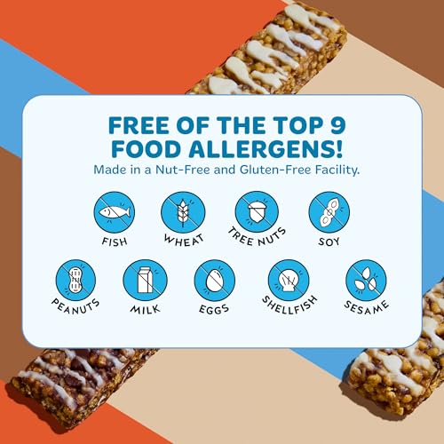 Image of Blake's Breakfast Bars + 5g Protein Variety Pack 24 Count, Gluten Free | Nut Free . Dairy Free . Vegan . Non-GMO . Perfect for School . Tasty AND Healthy . A go-to for parents on busy mornings