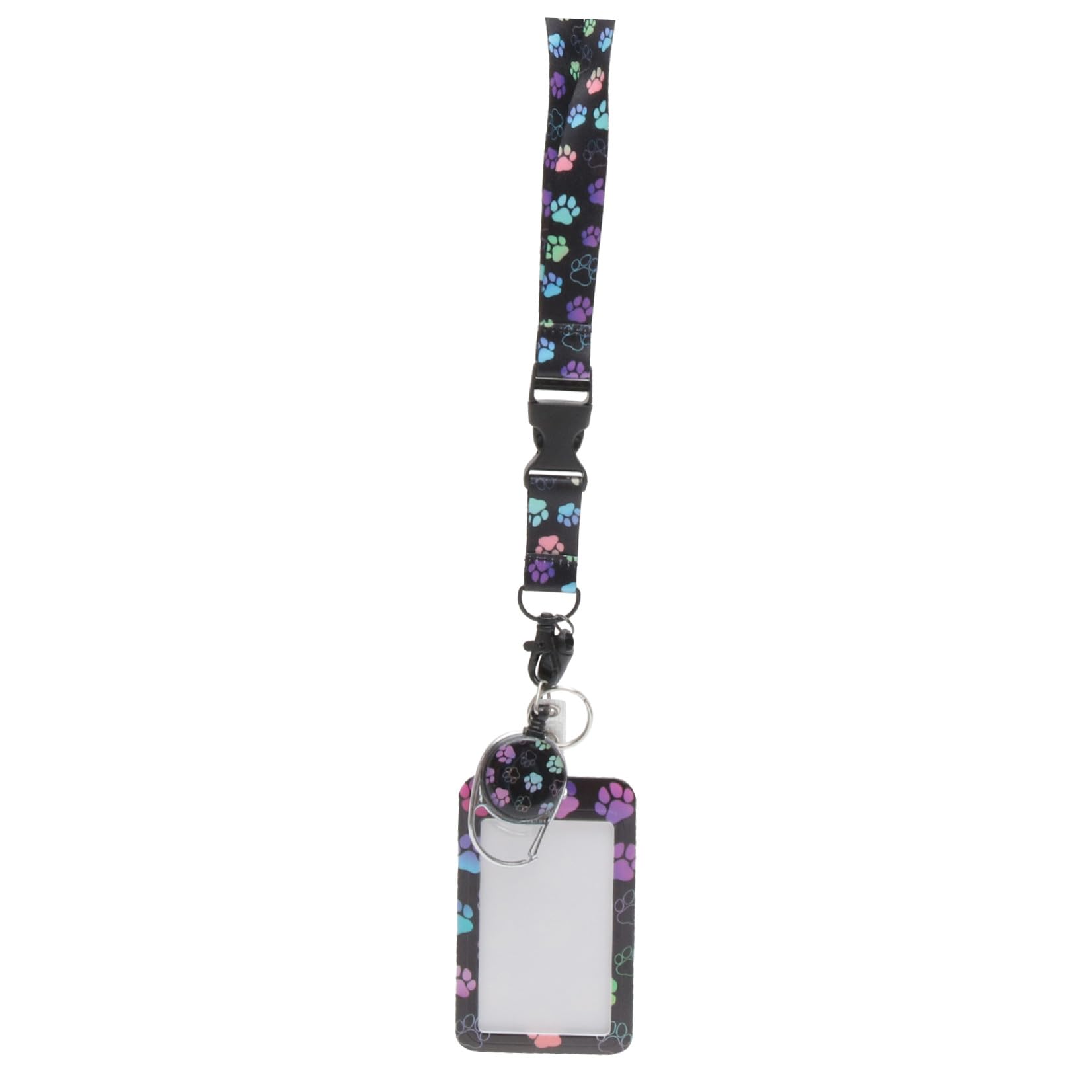 SHINEOFI 3piezas Tarjetero De Identificación Con Lanyard Soporte Para Credenciales Con Diseño De Patas De Funda Resistente y Práctica Para Profesores y