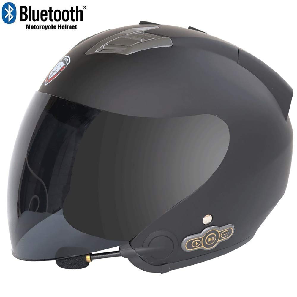 Buy MTTKTTBD Bluetooth Open Face Motorcycle Helmet,3/4 Motorcycle