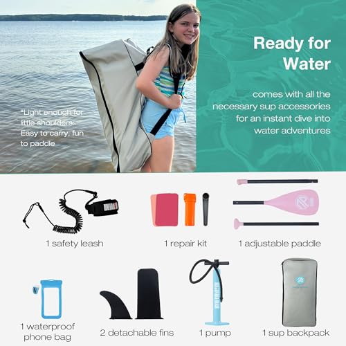 Image of Niphean Inflatable Stand Up Paddle Board with SUP Accessories, Anti-Slip EVA Deck, 10'6'' Inflatable Paddle Boards for Adults & Youth of All Skill Levels