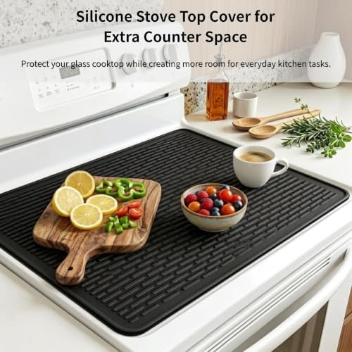 Stove Top Covers for Electric Stove 30"x22" SIlicone Glasstop Cover — 사진 2