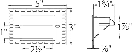 Miniatura 2 de WAC Iluminación de paisaje, LEDme 120V LED Horizontal Invisible Trim Paso y luz de pared azul LED incorporado en blanco