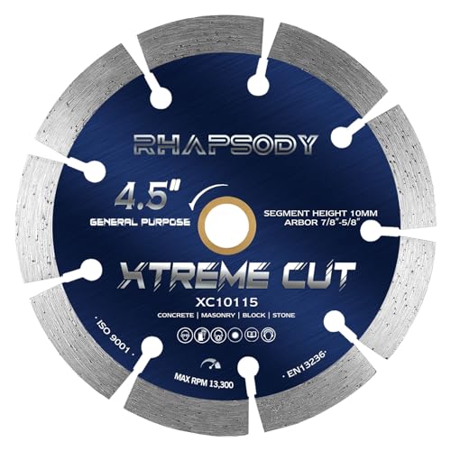 Image of RHAPSODY 4 1 /2 Inch Diamond Saw Blade, Segmented General Purpose Blade