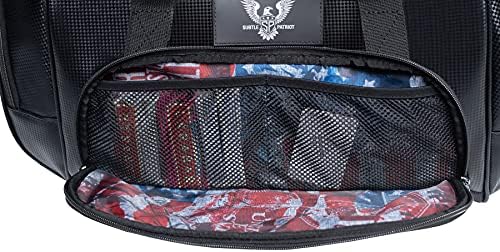 Subtle Patriot Covert Hybrid Duffle Bag – Concealed Carry Duffle Bag / Convertible for Travel, Gym & Work / Collapsible & Water Resistant (Covert Black) 4 Subtle Patriot Covert Hybrid Duffle Bag – Concealed Carry Duffle Bag / Convertible for Travel, Gym & Work / Collapsible & Water Resistant (Covert Black)
