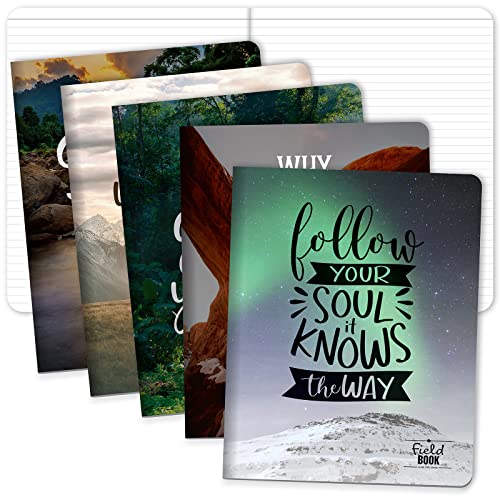 Cahiers de terrain lignés Elan Publishing lot de 5 grands carnets photo