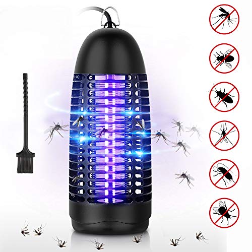 Preisvergleich Produktbild T98 Elektrischer Insektenvernichter, Mückenlampe Mit Reinigungsbürste, Insektenfalle Mückenlampe Fluginsektenvernichter Insektenlampe Intelligente Geeignet Mückenvernichter für Zimmer Garten Balkon