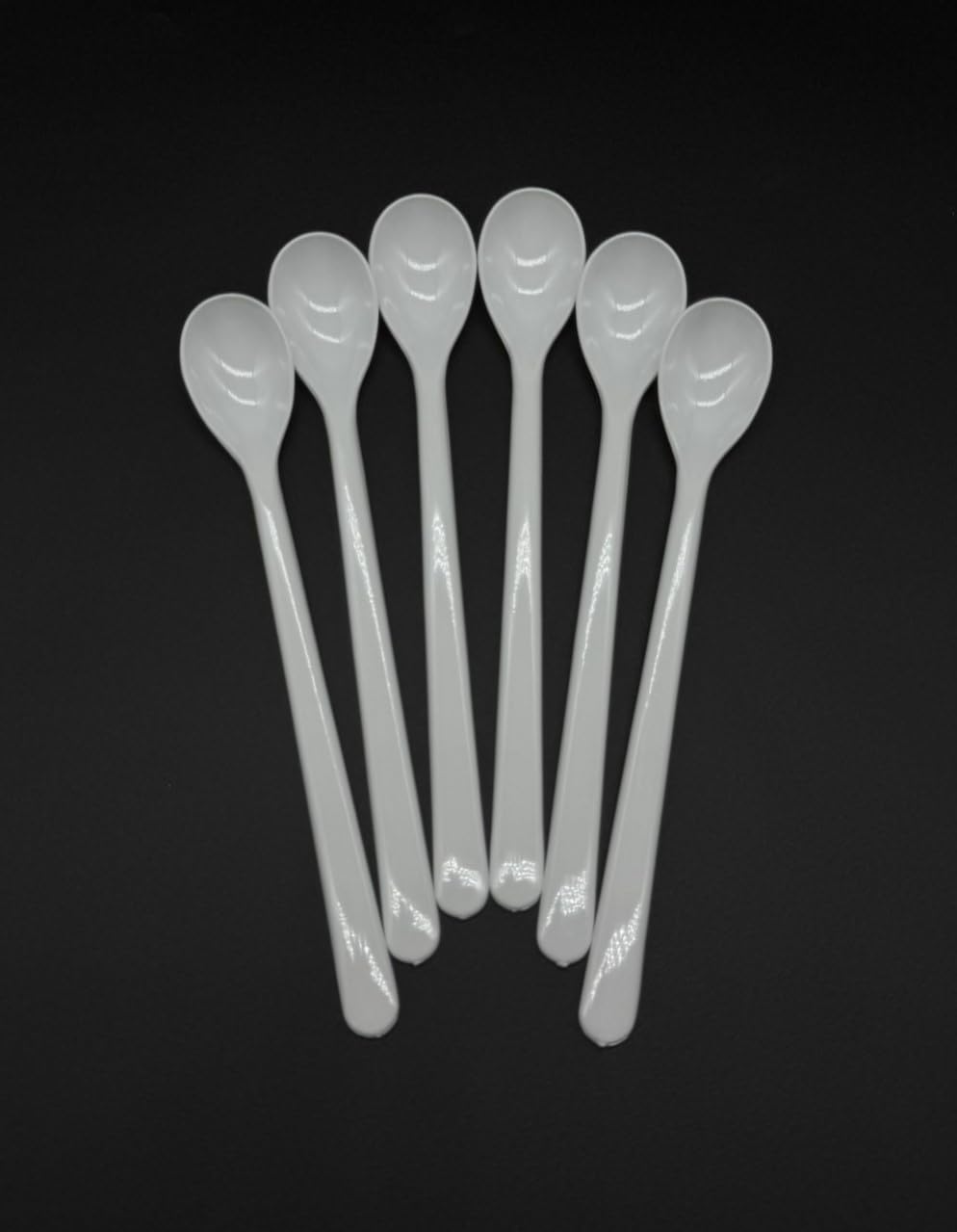 Kimmel 21-000-3201-1 Multi-Purpose Spoons/Yoghurt Spoons Set of 6 Plastic White