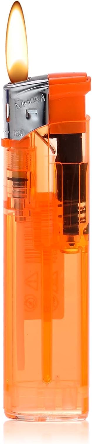 Mechero Electrónico a Gas Isobutano Recargable - Encendido Fácil, Colores Surtidos y Confiabilidad Duradera (50)