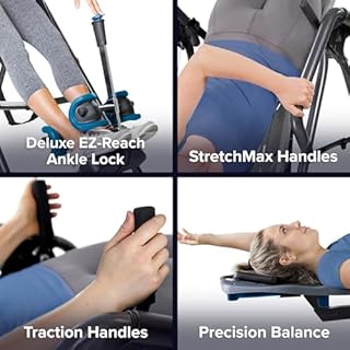 Teeter FitSpine X3 Inversion Table, Deluxe EZ-Reach Ankle System, Back Pain Relief Kit, FDA-Registered (X3A2)