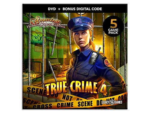 Mystery Hidden Object Games – True Crime Vol. 4, 5 Game DVD Pack + Digital Download Codes (PC)