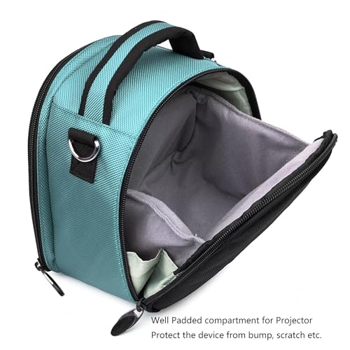 Funda acolchada para mini proyector, compatible con AAXA, Sony, iCODIS, ZOPro y AMOOAW, color azul cielo miniatura 5