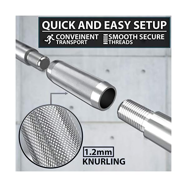 Synergee 50KG Adjustable Dumbbell & Barbell Set