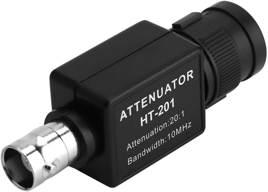 HT201 Signal Attenuation 20:1 10MHz Bandwidth Passive Attenuator for Oscilloscope