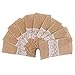 Kamenda 50Pcs Toile de Jute Dentelle Couverts Pochette Vaisselle Hessian Rustique Jute DéCor de NoëL DéCoration de Table de Mariage FêTe de Mariage