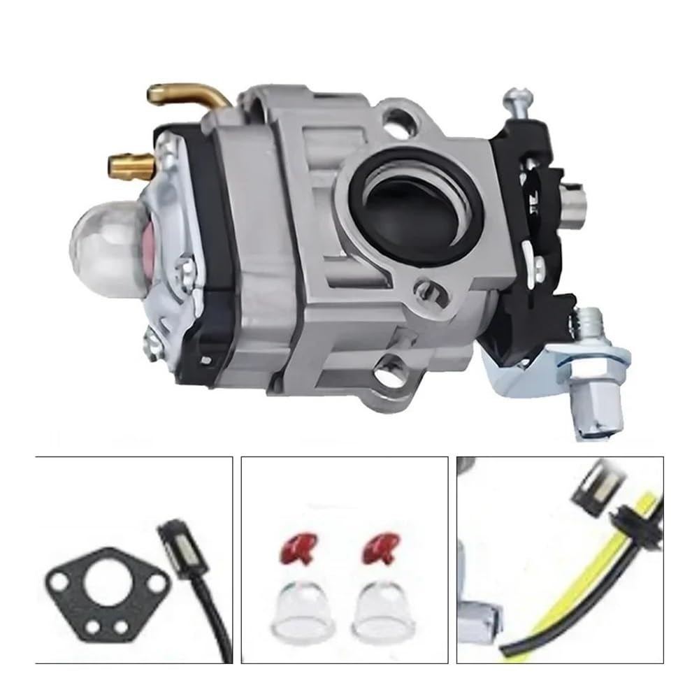 Kit de carburador con Junta y Bomba de cebado for cortacésped de 52 CC, 49 CC y 43 CC.