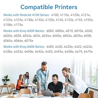 67XL Ink Cartridges Black Color Combo Pack, Compatible for HP Ink 67, Compatible for DeskJet 2855e 2755e 2700 2700e 2800e 4155e 4255e 2734e 4100 2827e 4100e 4227e Envy 6055e 6000 6400 6455e Printer