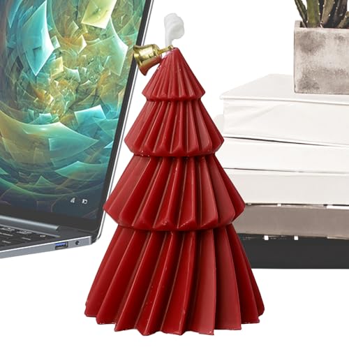 Candela di Natale | per aromaterapia albero di Natale, centrotavola fatto a mano, decorazione per la casa per compleanno, donne, scrivania, studio, portico, sala da pranzo, chiesa