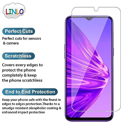 Image of Tempered Glass Screen Protector Compatible for Realme 5 /C11 2021 /C15 /C25s /C30 /C30s /C31 /C33 /C33 2023 /Narzo 50A /50i /50i Prime with Full Screen Coverage;Easy Installation Kit(Transparent),Pack of 1