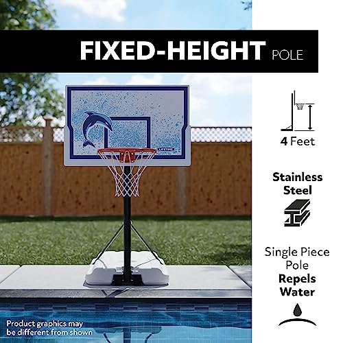 Lifetime Poolside Portable Basketball Hoop, 44-Inch Impact Backboard - Thumbnail 4