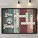 Anniversaree Personalized Family Name Crossword Wall Decor Poster/Canvas - Custom Names Puzzle Prints Mothers day Gifts for Dad Mom Grandma Grandpa (Color 17)