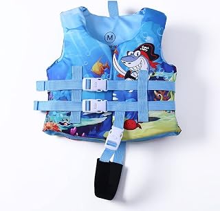 Colete salva-vidas infantil flutuante para meninas jaqueta para meninos maiô protetor solar flutuante para piscina acessórios para passeios de barco à deriva