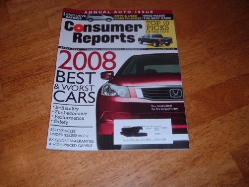 Consumer Reports, April 2008 Issue