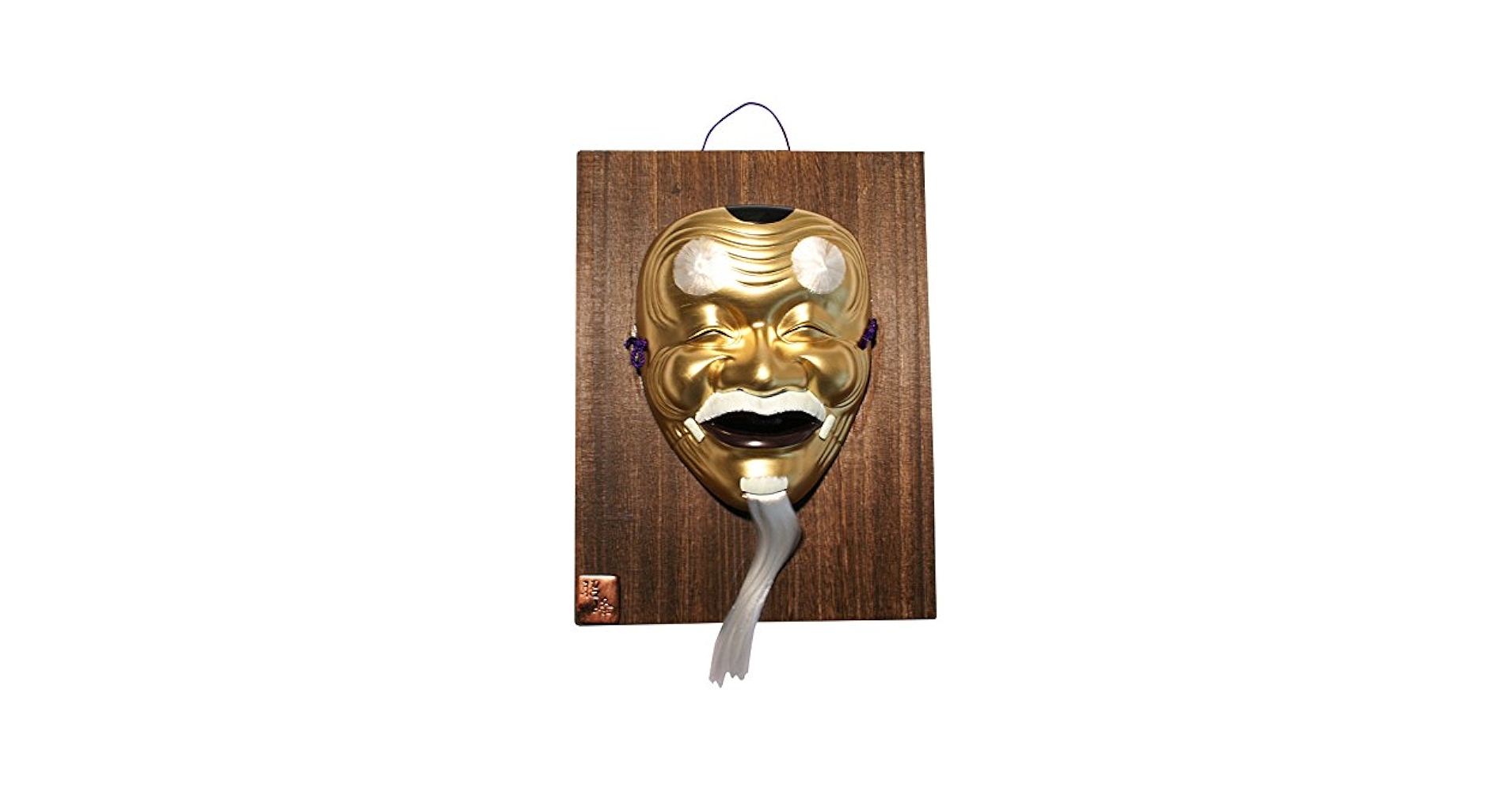 Amazon.co.jp: お面 翁（板付） 能面 : ホーム＆キッチン