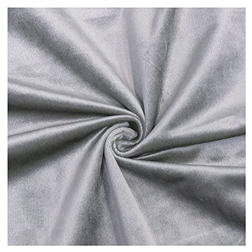 Tissu polaire velours occultant et extensible gris pour rénovation