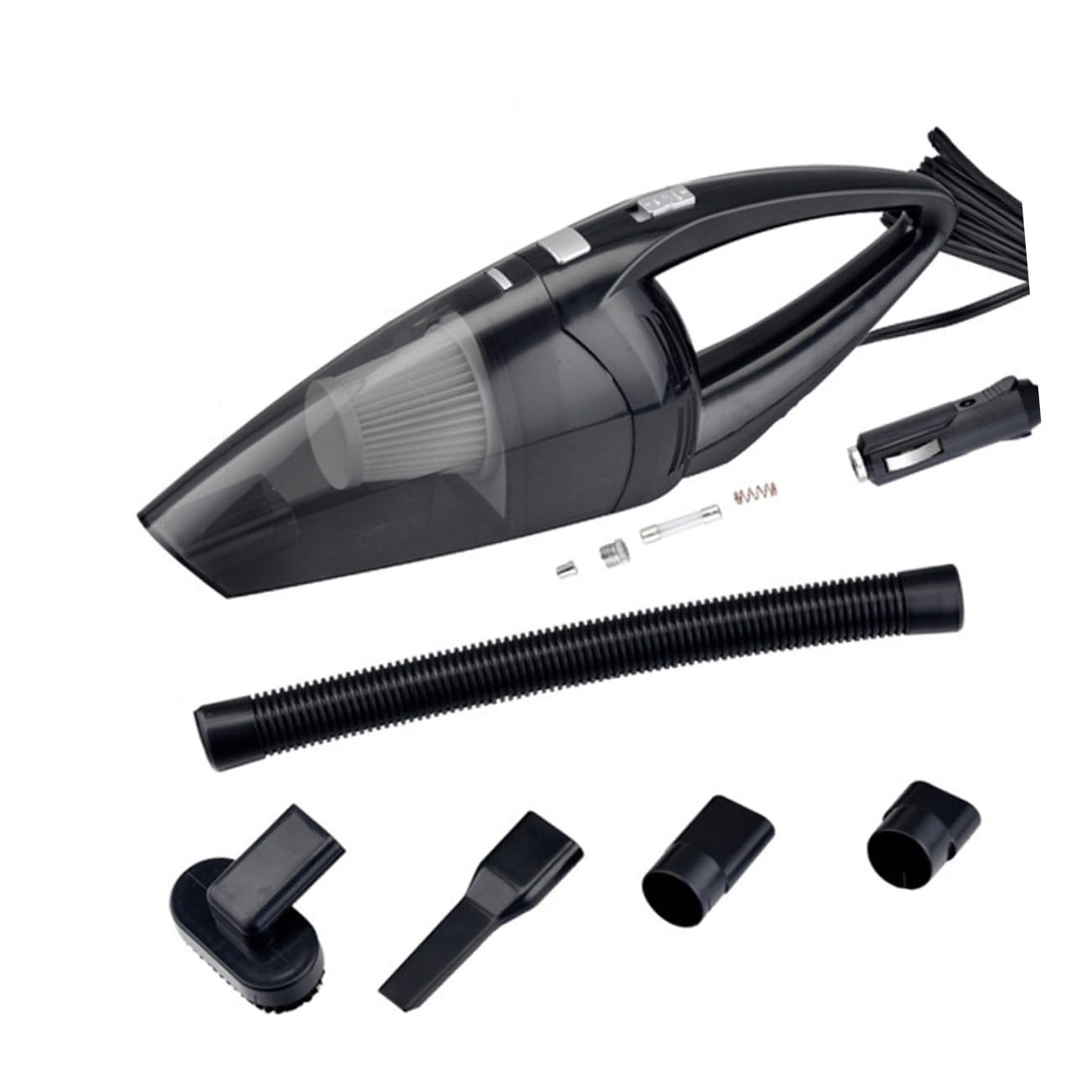 Aspirapolvere Auto Portatile 120w senza Fili per Casa e Auto, Uso Bagnato e Asciutto Filtro Abs, Accessori Spazzola e Beccuccio per Pulizia