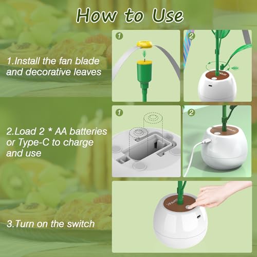 Fly Repeller Food Protection FANDLISS Fly Fans, Foldable Insects Repellent, USB or Batteries Powered, Hangable Holographic Table Fan Repel Flies, for Patio, Terrace, Picnic, BBQ, Party(4 Pack) - Image 6