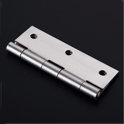 Miniatura 3 de Medsuo 2 juegos de bisagras de puerta plegables de acero inoxidable de 3 pulgadas con 12 tornillos de acero inoxidable para puerta, tapa de caja de