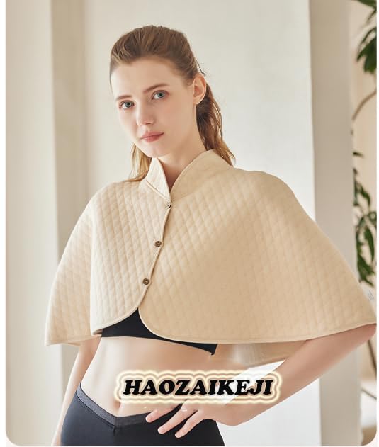 haozaikeji Women Thermal Shoulder Wraps Shoulder Support Warmer Heat Shawl Elderly Pregnant Warm Cape Pain Relief Arthritis2
