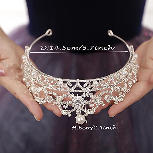 Accesorios para el cabello de diamantes de imitación y perlas para novias 5