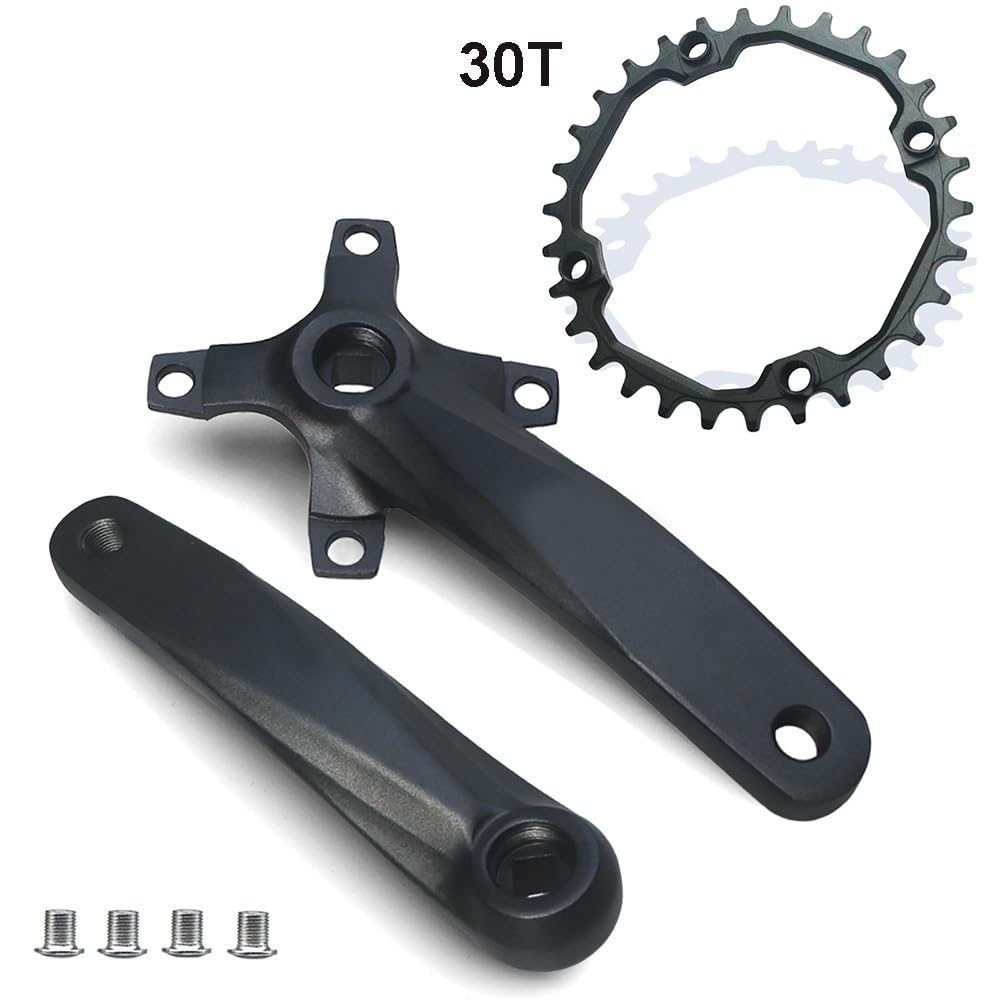 Guarnitura Bici da Strada 152/165/170mm Pedivelle Quadrato Stretta Larga Corona 30/32/34/36/38/40/42T 8/9/10/11s Manovella MTB Bici Pieghevoli