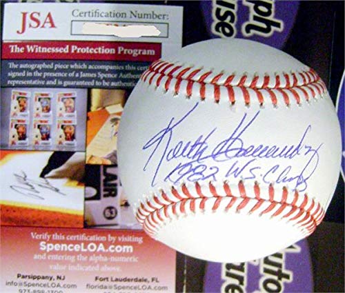 Keith Hernandez 1982 WS Champs Signed Baseball JSA