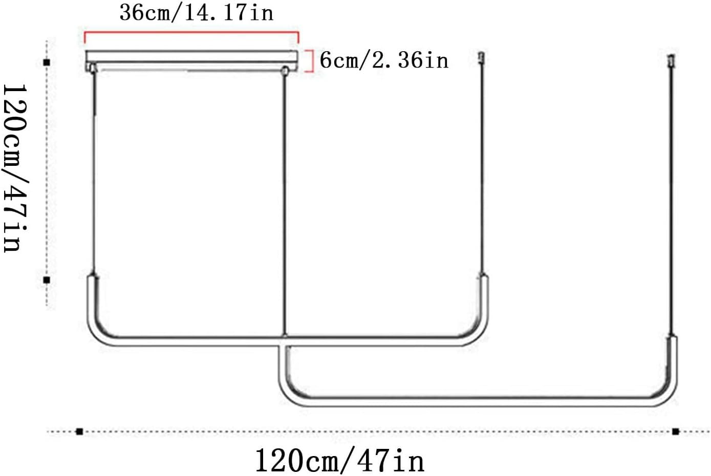 Lampada a Sospensione a LED lineare Lunga, dimmerabile a 3 Colori, Lampada Industriale per Tavolo da Pranzo, Isola della Cucina, Bar, Soggiorno