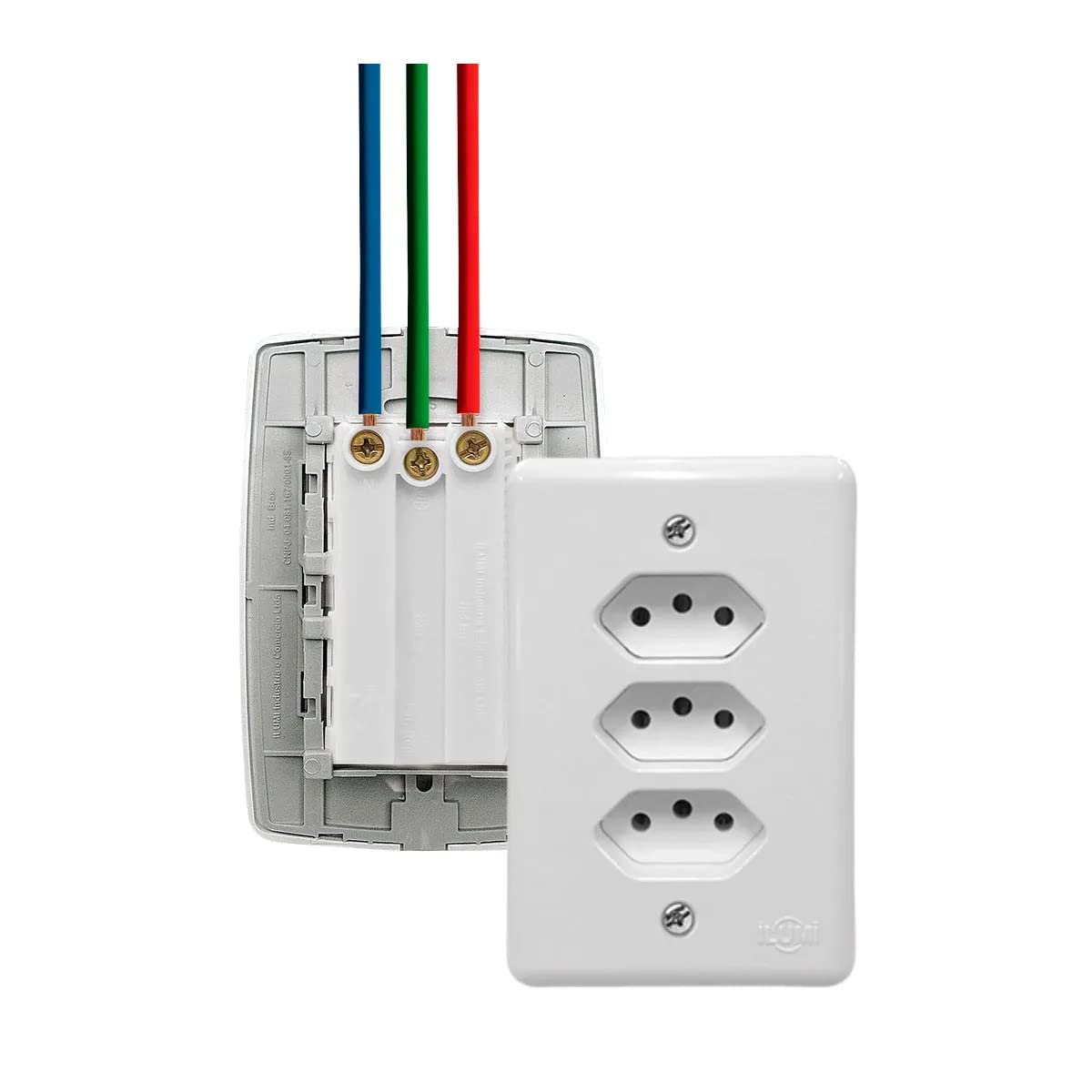 3 Tomadas 250V~ - Stylus Monobloco - Ilumi | Amazon.com.br