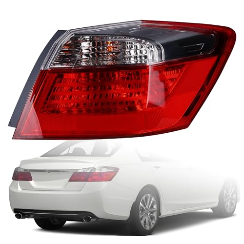 ChaoTianxia Tail Light Assembly Compatible With 2013-2015 Honda Accord Sedan - Bulb Included (Right Passenger Side) 33500-T2A-A01