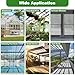 Quibbay 6PCS Polycarbonate Greenhouse Panels, 4' x 2' x 0.32'' Three-layer Honeycomb Panels Polycarbonate Sheet, Clear Waterproof UV Protected Corrugated Plastic Roof Panels for Greenhouse Replacement